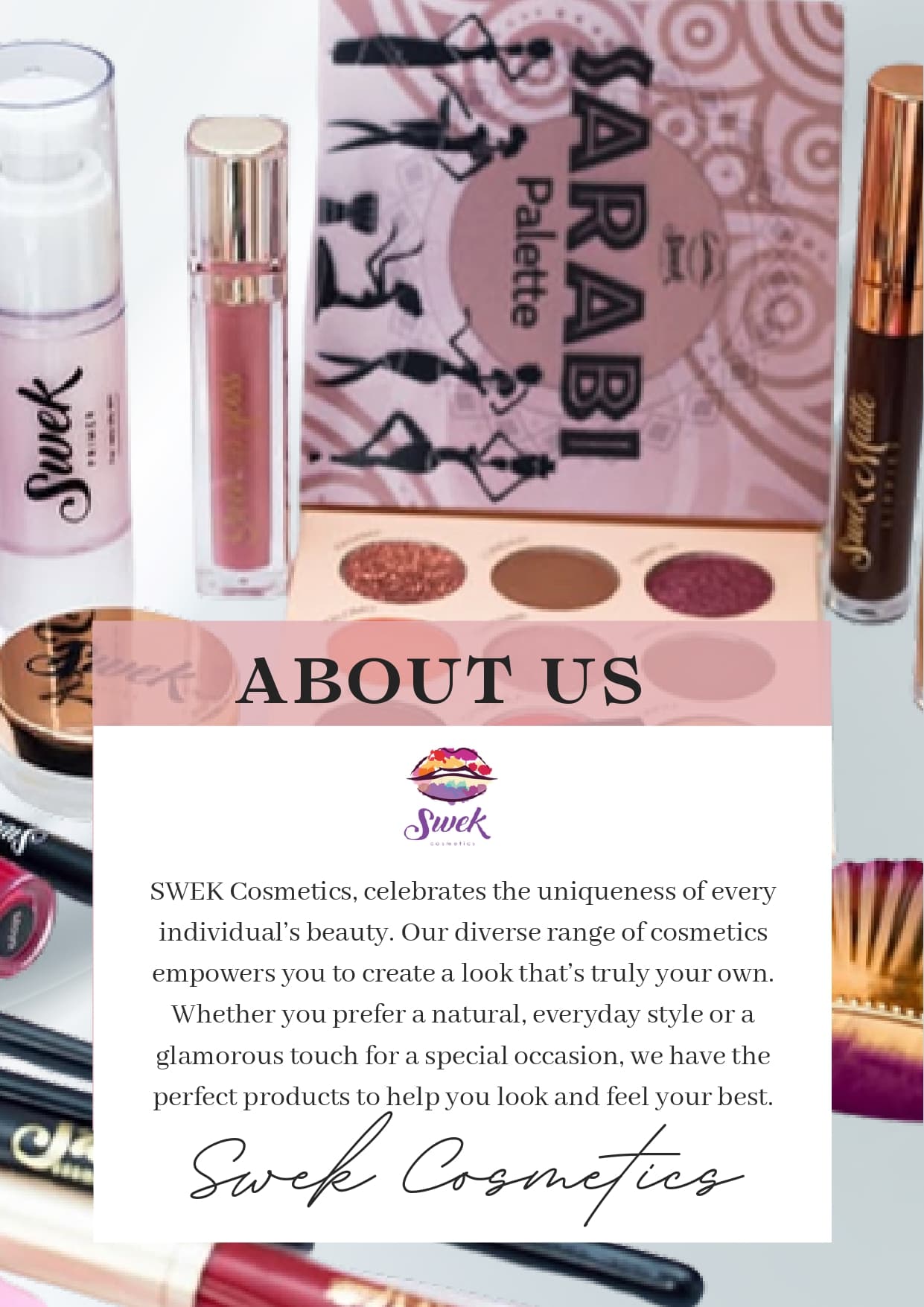 SWEK premium cosmetics campaign